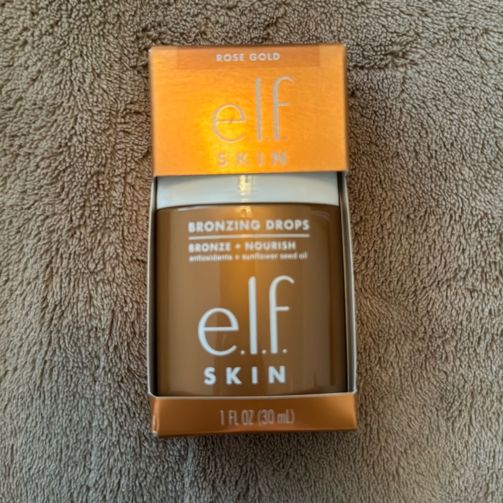 BNIB ELF SKIN ROSE GOLD BRONZING DROPS